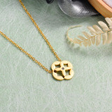 18k Gold Plated Tiny Pendant Necklace -SSNEG143-32906