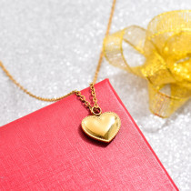 18k Gold Plated Mini Dainty Heart Pendant Necklace -SSNEG143-32741