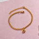 18k Gold Plated Beach Marine Charm Bracelets -SSBTG143-32786