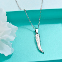 Stainless Steel Sword Pendant Necklace -SSNEG143-32696