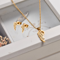 18k Gold Plated Wing Jewelry Sets -SSCSG143-32836