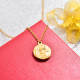 18k Gold Plated San Benito Medal Pendant Necklace -SSNEG143-32729