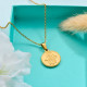 18k Gold Plated Evil Eye Hamsa Hand Pendant Necklace -SSNEG143-32683
