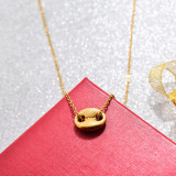 18k Gold Plated Conch Pendant Necklace -SSNEG143-32760