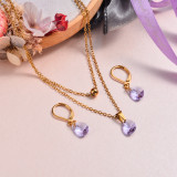 18k Gold Plated Crystal Jewelry Sets -SSCSG143-32954