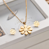 18k Gold Plated Flower Jewelry Sets -SSCSG143-32835