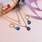18k Gold Plated Crystal Jewelry Sets -SSCSG143-32953