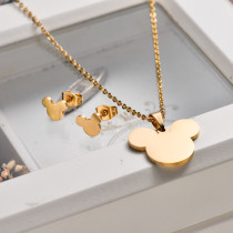 18k Gold Plated Mickey Jewelry Sets -SSCSG143-32837