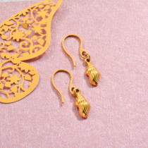 18k Gold Plated Marine Beach Drop Earrings -SSEGG143-32807