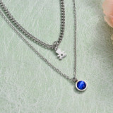 Stainless Steel Layered Necklace -SSNEG143-32894