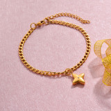 18k Gold Plated Beach Marine Charm Bracelets -SSBTG143-32790