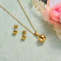 18k Gold Plated Ball Jewelry Sets -SSCSG143-32888
