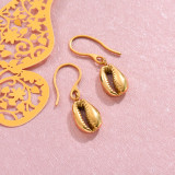 18k Gold Plated Marine Beach Drop Earrings -SSEGG143-32812