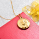 18k Gold Plated Maria Pendant Necklace -SSNEG143-32736
