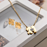 18k Gold Plated Boy Girl Jewelry Sets -SSCSG143-32824
