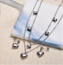 Conjunto de joyas de acero inoxidable para mujer al por mayor -SSCSG126-33286