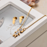 18k Gold Plated Little Girl Jewelry Sets -SSCSG143-32817