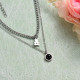 Stainless Steel Layered Necklace -SSNEG143-32893
