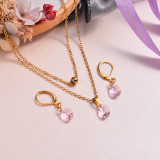 18k Gold Plated Crystal Jewelry Sets -SSCSG143-32951