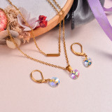 18k Gold Plated Crystal Jewelry Sets -SSCSG143-32939