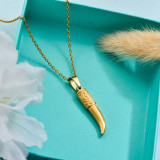 18k Gold Plated Sword Boot Pendant Necklace -SSNEG143-32648