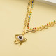 Collares de Oro Laminado para Damas Mayoreo -BRNEG142-34329