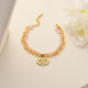 Pulseras de Oro Laminado para Damas Mayoreo -BRBTG142-34437