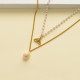 Collares de Oro Laminado para Damas Mayoreo -BRNEG142-34359