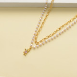 Collares de Oro Laminado para Damas Mayoreo -BRNEG142-34360