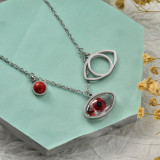 Collares de Acero Inoxidable para Mujer al por Mayor -SSNEG142-34188