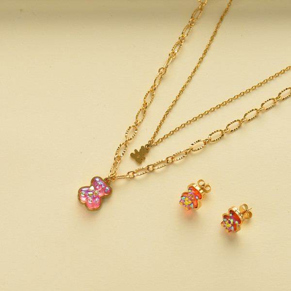 Conjunto de Acero Inoxidable para Mujer al por Mayor -SSCSG142-34376