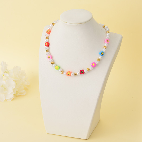 Multicolor Beaded Pearl Neckalce for Women -ACNEG142-34297