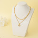 Collares de Oro Laminado para Damas Mayoreo -BRNEG142-34319