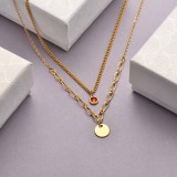 Collares de Acero Inoxidable para Mujer al por Mayor -SSNEG142-33667