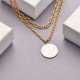 Collares de Acero Inoxidable para Mujer al por Mayor -SSNEG142-33642