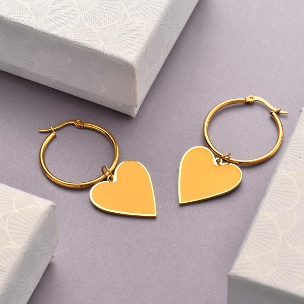 Aretes de Acero Inoxidable para Mujer al por Mayor -SSEGG142-33692