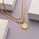 Collares de Acero Inoxidable para Mujer al por Mayor -SSNEG142-33718