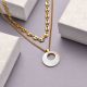 Collares de Acero Inoxidable para Mujer al por Mayor -SSNEG142-33729