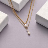 Collares de Acero Inoxidable para Mujer al por Mayor -SSNEG142-33666