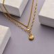 Collares de Acero Inoxidable para Mujer al por Mayor -SSNEG142-33789
