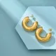 Aretes de Acero Inoxidable para Mujer al por Mayor -SSEGG143-33849