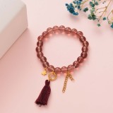 Pulseras de Bolitas con Borla para Mujeres -SSBTG142-34666