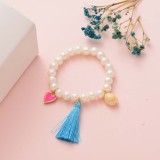 Pulseras de Bolitas con Borla para Mujeres -SSBTG142-34705