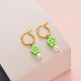Aretes de Acero Inoxidable para Mujer al por Mayor -SSEGG142-34731