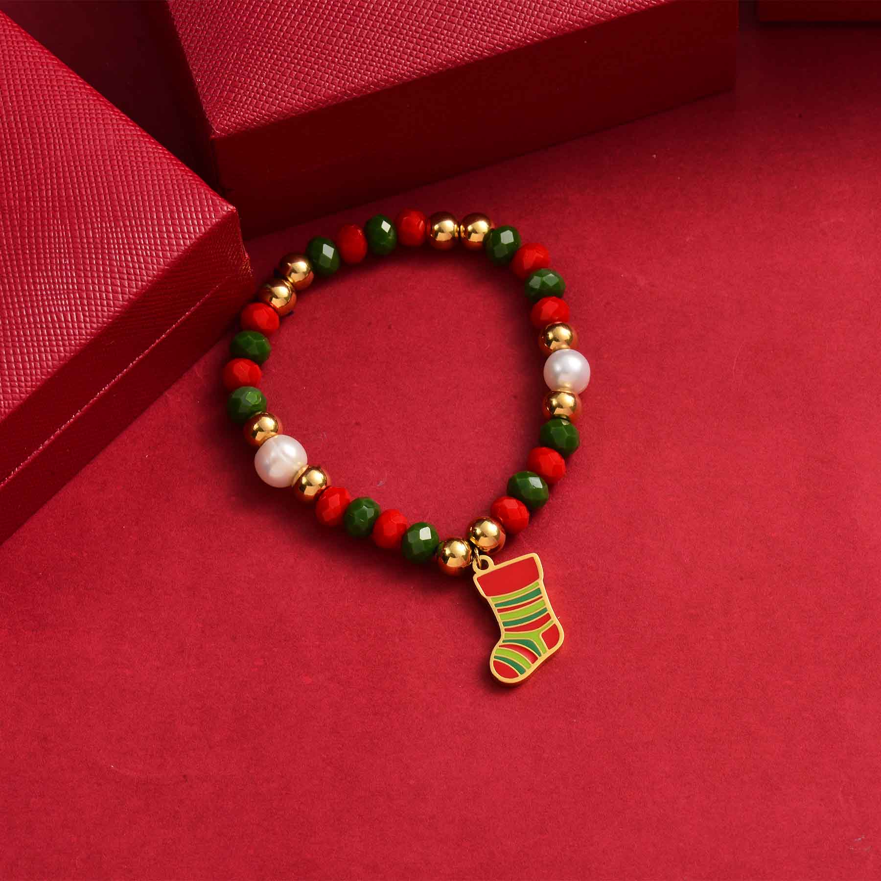 Pulseras de Bolitas con Borla para Mujeres -SSBTG142-34961