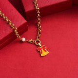 Collares de Acero Inoxidable para Mujer al por Mayor -SSNEG142-34891