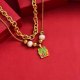 Collares de Acero Inoxidable para Mujer al por Mayor -SSNEG142-34904