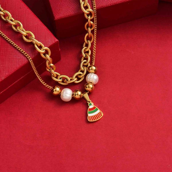 Collares de Acero Inoxidable para Mujer al por Mayor -SSNEG142-34894
