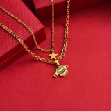 Collares de Acero Inoxidable para Mujer al por Mayor -SSNEG142-34863