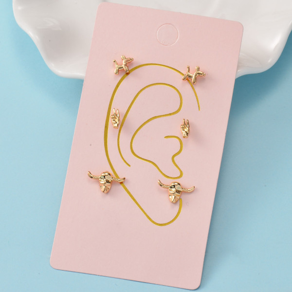 Aretes de Oro Laminado para Damas Mayoreo -BREGG143-35271